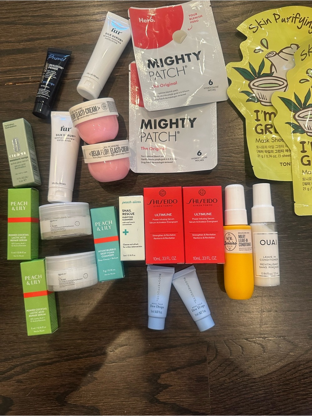 Assortment luxury beauty products